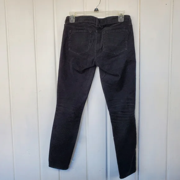 J.Crew Y2K Black Low Rise Toothpick Skinny Corduroy Ankle Womens 25 Style 18266 - Picture 4 of 8